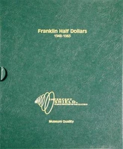 Intercept Shield Quality Coin Album For Franklin Half Dollar 1948 1963 Slipcase - Picture 1 of 3