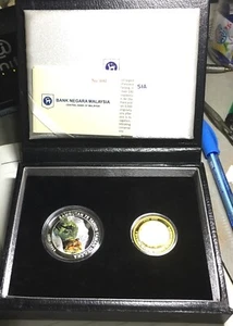 Malaysia 75th Ann Taman Negara Set Of 2 Proof Mint With Box & COA 694 2014 - Picture 1 of 2