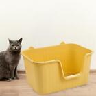 Open Top Pet Litter Tray Cat Bedpan Easy Clean Durable for Indoor Cats Sturdy