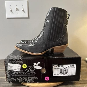 Dan Post Shay Womens Size 7.5 Western Boots Black Cowboy Cowgirl DP4209 NEW - Picture 1 of 9