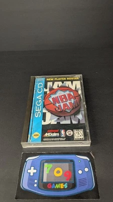 NBA Jam Basketball (Sega CD, 1994) CIB COMPLETO EN CAJA Foto 1 de 4