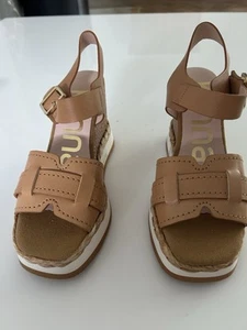 Kanna, Damensandalen Mit Keilabsatz, 36, Camel - Bild 1 von 5
