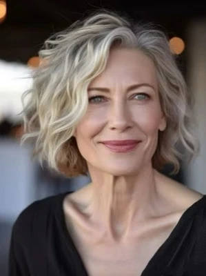 Pelucas cortas Bob Highlight rubias 100 % cabello humano encaje frontal 13x4 para fiesta Foto 1 de 3