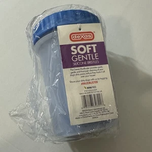 NEW Dexas Mudbuster Portable Dog Paw Cleaner Paw Washer Silicone - Blue, Medium - Picture 1 of 3