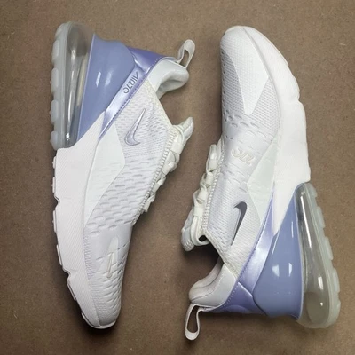 Nike Women Air Max 270 FB2934-100 Sail Purple Sneakers Running Womens Size 8.5 - Image 1 of 4