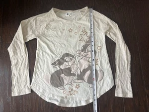 Disney Thumper Gap Kids Beige Glitter Sequin Girls Size XL Bambi Top - Picture 1 of 5