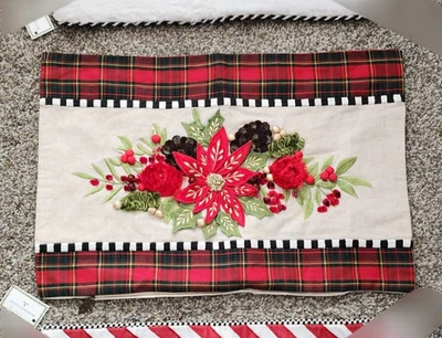 FUNDA ALMOHADA MACKENZIE NIÑOS DISEÑO MUESTRA Navidad flores y bayas SIN ETIQUETA Foto 1 de 4