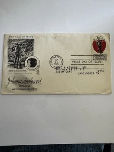 1966 Johnny Appleseed First Day Issue Envelope Stamp - American Folklore Series - Picture 1 of 2