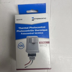 Intermatic K4141c Photocntrl, rosca de tubo macho de 1/2 pulgada, 120 Vac - Imagen 1 de 2