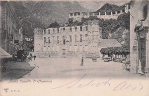 29-83) CARTOLINA ANTICO CASTELLO CHIAVENNA ANIMATA VIAGGIATA SONDRIO - Bild 1 von 2