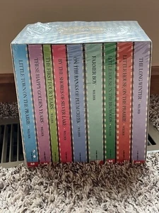 9 Little House On The Prairie Paperback Book Box Set Laura Ingalls Wilder 1994 - Imagen 1 de 7