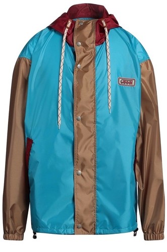 Giacca da uomo Gucci oversize blu rosso mix 42 US 52 EU NUOVA CON ETICHETTE $3450