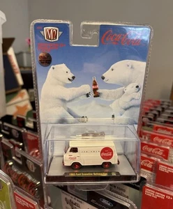 M2 Machines 1965 Econoline Van Coca-Cola Chase 1/750 Christmas Truck Coke Bottle - Picture 1 of 1
