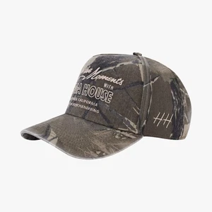 Huega House 'Cherish the Moments' 5-Panel Snapback Hat Vintage Camo - Picture 1 of 8