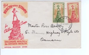 New Zealand FDC health Stamps One Penny Two Penny - Picture 1 of 2