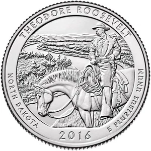 2016 S Theodore Roosevelt NP ATB Series Uncirculated From US Mint roll. - Picture 1 of 3