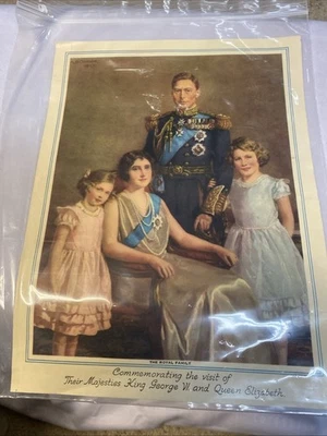The Royal Family Commemorating The Visit of Their Majesty King George VI 1937 - Image 1 of 2