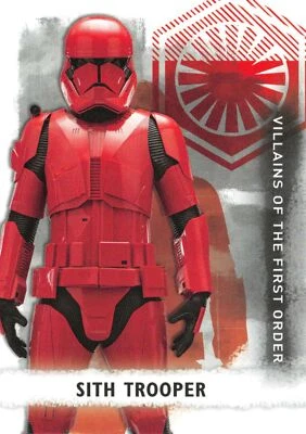 Star Wars Rise Skywalker Series 2 VILLAINS FIRST ORDER Insert V-9 / SITH TROOPER - Image 1 of 2