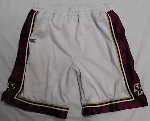 VINTAGE BOSTON COLLEGE MAROON GOLD AND WHITE BASKETBALL SHORTS GUC - Picture 1 of 1