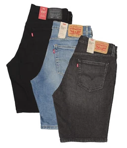 Pantalones cortos elásticos atléticos Levis 541 mezclilla planos nuevos con etiquetas - Imagen 1 de 13