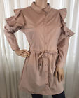 Ladies Branded Influence Peach Coloured Buttoned Collard Dress Rrp £28 Size 8