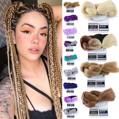 Волосы расширения 60 см синтетическое волокно Рождество JUMBO плетение крючком коробка косы - Изображение 1 из 4