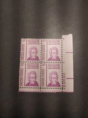 US Stamps, Andrew Jackson Sc#1286 10c. 4block 1967 VF MNH - Image 1 of 2