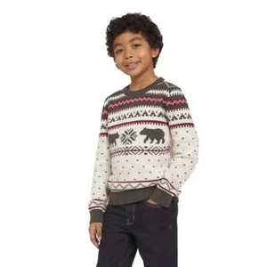 Lands' End Youth Boys' Holiday Sweater - Picture 1 of 2
