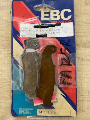 Pastillas de freno delanteras honda cr125r cr250r cr500r 87-95 ebc fa125r serie r nuevas - nuevas Foto 1 de 4