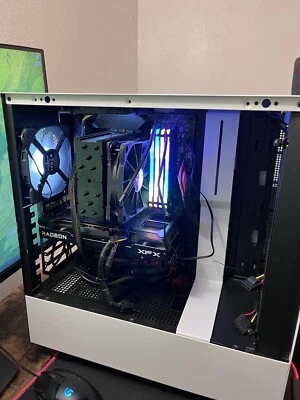 gaming pc desktop computer with monitor - Image 1 of 4