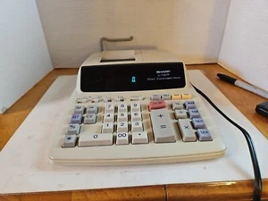 Sharp EL-1197P III 12-Digit 2-Color Electronic Printer Calculator Machine. - Picture 1 of 6