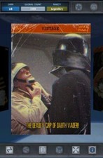 Star Wars Card Trader Digital 2015 Vintage 1 Legendary The Deadly Grip of Vader