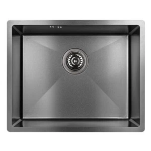 Edelstahlspüle MARMARA Spülbecken Graphit 44x54 | inkl. Siphon! - Bild 1 von 3