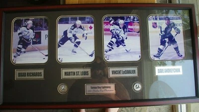 Tampa Bay Lightning 2004 Stanley Cup Champions Framed 21" x 42" Collage - Image 1 of 4