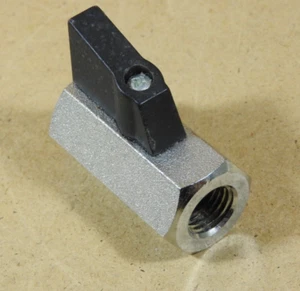 Kugelhahn, 1/4" EM NPT, 150 psi, PTFE-Dichtung, Legris 1/4-4982 - Neu - Bild 1 von 4