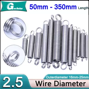 Expansion 2.5mm Wire Dia Spring Tension Extension Expanding Return Coil Springs - Picture 1 of 13