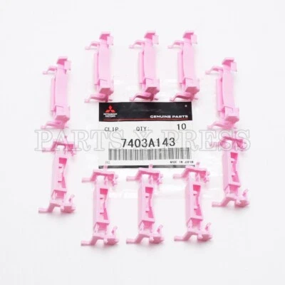 7403A143 GENUINE OEM MITSUBISHI LANCER OUTLANDER SPORT ROOF MOLDING CLIP SET x10 - Изображение 1 из 4