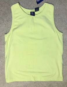 So Girls Lime Green Tank w/ Built Bra - Girl's Size 16 - NEW - Picture 1 of 3
