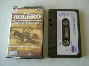 RAVEL Bolero/Rapsodie Espagnole/La Valse/Alborada del gracioso Dutoit cassette - Picture 1 of 2