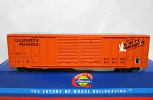 Athearn HO GWF Port Galveston Wharves 50' FMC Centered DD Box Car NOS 87353 - Picture 1 of 9