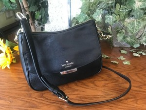 kate spade black shoulder bolsa