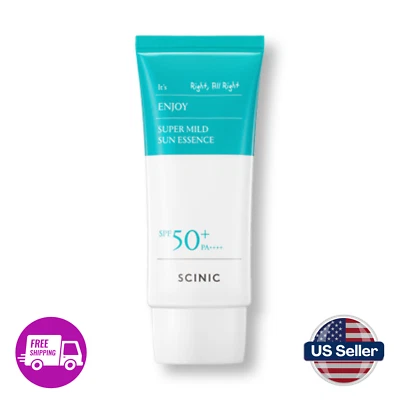 SCINIC Enjoy Super Mild Sun Essence SPF50+ PA++++ 1.69 fl oz(50ml) Korean Skinc