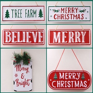 DIY Christmas Brand Iron Christmas Sign Plaque  Merry Christmas