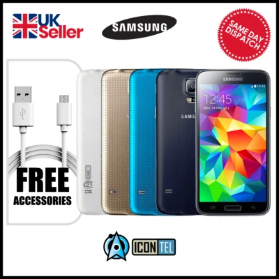 Samsung Galaxy S5 SM-G900F-16GB Colours Unlocked 4G Smartphone Grade A - Image 1 of 4