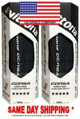 Vittoria Corsa Control G 2.0 TLR Tubeless clincher 700 x 25 all black (2 tires)
