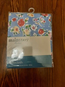 Tablecloth Flowers Vinyl Mainstays 60"x84" Rectangular - Picture 1 of 1