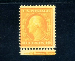 USAstamps Unused FVF US1908 Washington Partial Imprint Scott 338 OG MNH SCV $165 - Picture 1 of 2