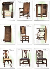 Will's OLD FURNITURE 16 1st & 10 2nd series Tobacco Cigarette Cards 1923 & 1924