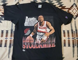 Trailblazers Vintage RARE NBA Portland Damon Stoudamire georgia tech ATL SWAC - Picture 1 of 8