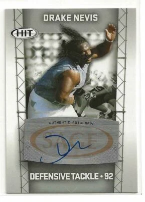 2011 Sage Hit Drake Nevis Silver Variation Autograph Rookie Card A92 - Image 1 of 2